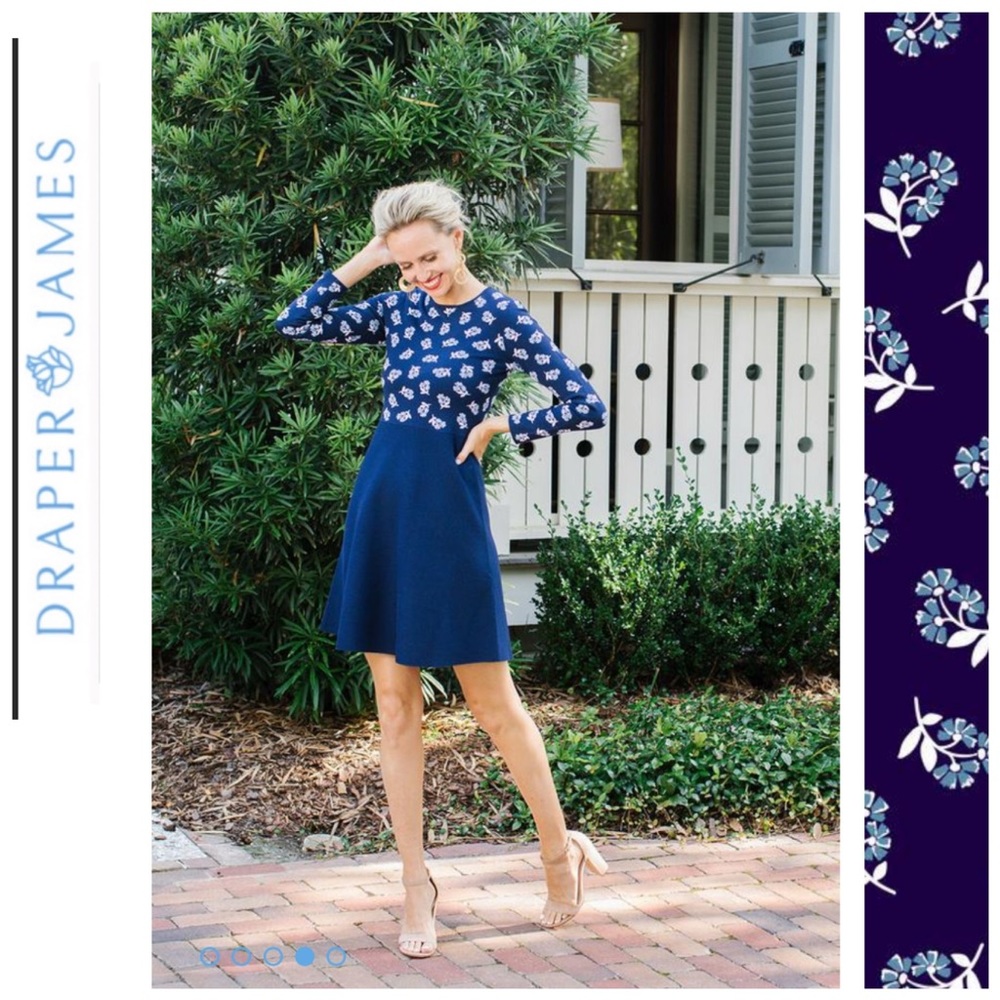 SALE⬇️‼️ NWT Draper James Floral A-Line Sweater